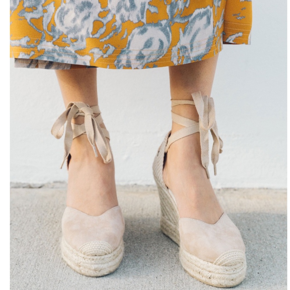 Soludos Mallorca Suede Wedge Esapdrille Sandal - Picture 3 of 11